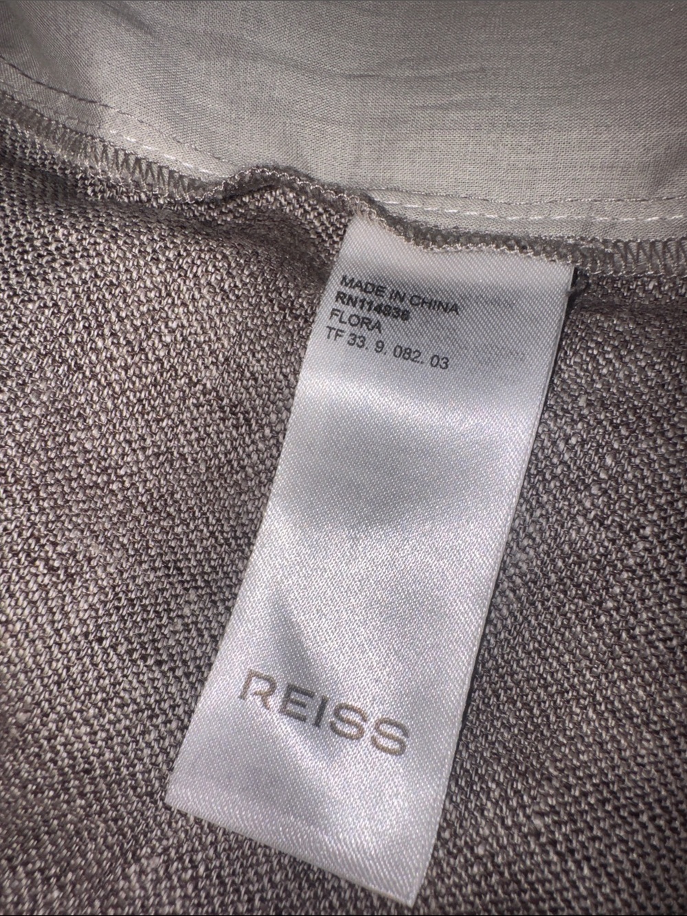NEW REISS Flora Linen Wide-Leg Jumpsuit in
Neutral 10 - Picture 9 of 9